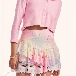 NWT LoveShackFancy Aaron mini skirt size 4